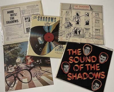 Lot 1610 - THE SHADOWS; five signed albums comprising...