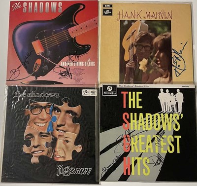 Lot 1692 - THE SHADOWS; three signed albums comprising...