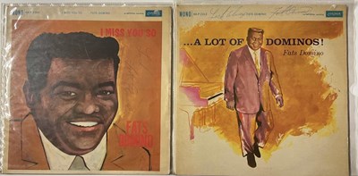 Lot 1689 - FATS DOMINO; two signed albums comprising 'I...