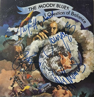 Lot 1706 - THE MOODY BLUES; a signed album titled 'A...