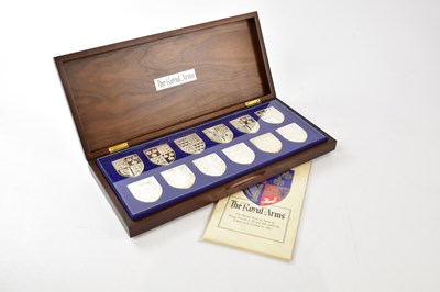 Lot 2604 - THE ROYAL ARMS; twelve hallmarked silver...