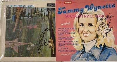 Lot 1710 - COUNTRY MUSIC; two signed albums comprising...