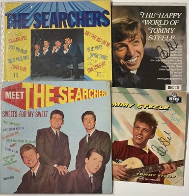 Lot 1702 - ROCK & POP; four signed albums including two...