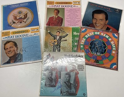 Lot 1833 - EASY LISTENING; seven signed albums comprising...