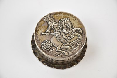 Lot 2217 - A Continental silver, possibly Russian, silver...