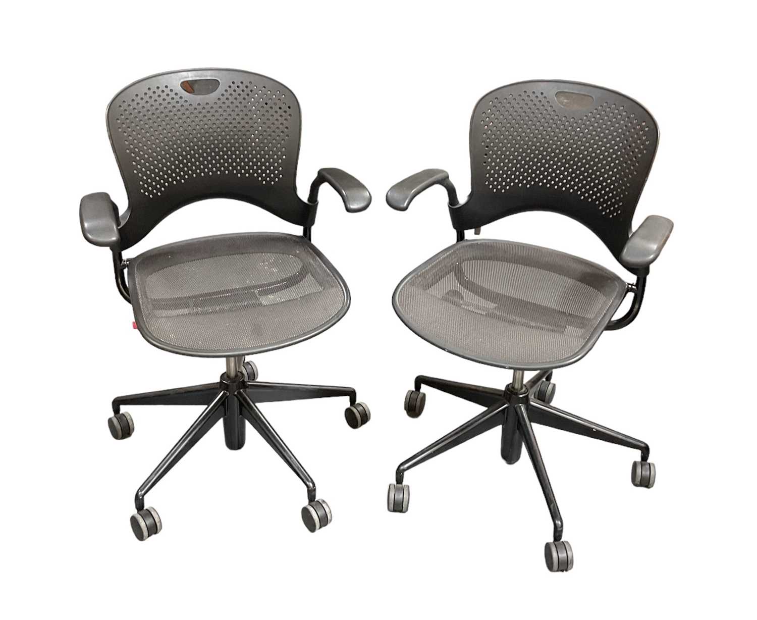 Lot 24 - HERMAN MILLER; a pair of modern contemporary...