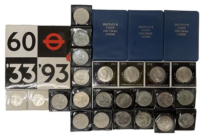 Lot 1410 - A quantity of commemorative coinage including...