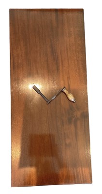 Lot 13 - A 19th century mahogany wind-out dining table...