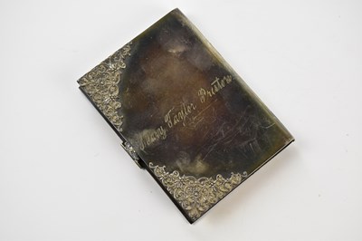 Lot 2520 - A Continental white metal note memoir with...