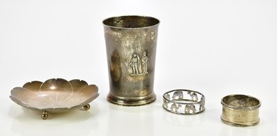 Lot 72 - ELKINGTON & CO; a George V hallmarked silver...