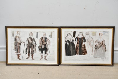 Lot 1737 - GLYNDEBOURNE OPERA; a set of two mixed media...