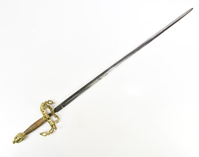 Lot 1384 - A modern decorative dress sword, with scroll...