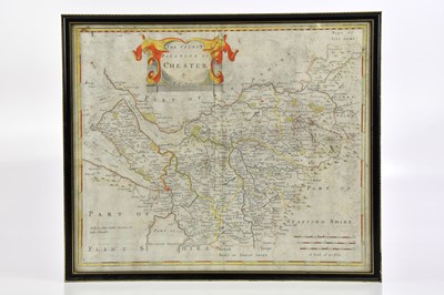 Lot 1528 - ROBERT MORDEN; an 18th century map of Chester,...