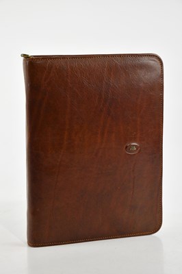 Lot 2065 - THE BRIDGE; a tan leather large organiser,...