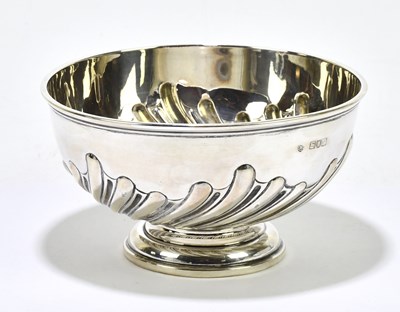 Lot 2298 - BARNARDS; a hallmarked silver pedestal dish,...