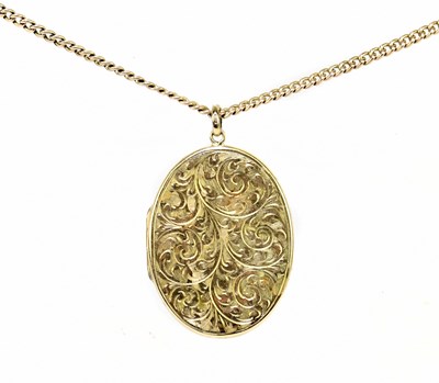 Lot 1372 - A 9ct yellow gold chain, approx. 15g,...