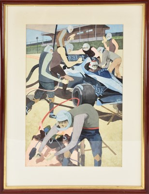 Lot 128 - GEORGE LARGE RBA RI (born 1936); watercolour,...