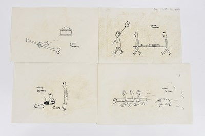 Lot 1757 - PIERRE JACQUEMON (French, 1936-2001); four ink...