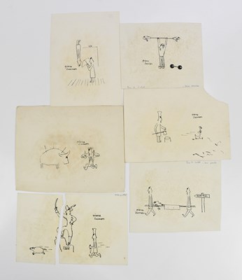 Lot 1734 - PIERRE JACQUEMON (French, 1936-2001); four ink...