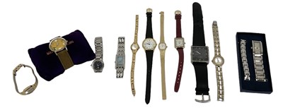 Lot 1423 - A group of ten lady's wristwatches including...