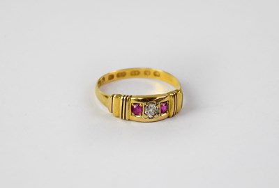 Lot 740 - A 22ct yellow gold ring