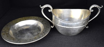 Lot 693 - An Elizabeth II hallmarked silver small dish