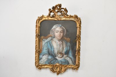 Lot 1543 - UNATTRIBUTED; a 19th century pastel of a...