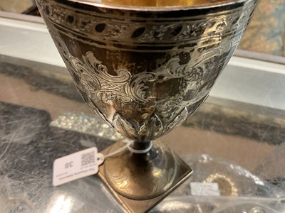 Lot 38 - JOHN ROBINS; a William IV hallmarked silver...