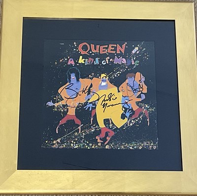 Lot 1839 - QUEEN; a fully signed 'A Kind of Magic' album...