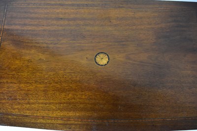 Lot 43 - An Edwardian mahogany inlaid single-drawer...