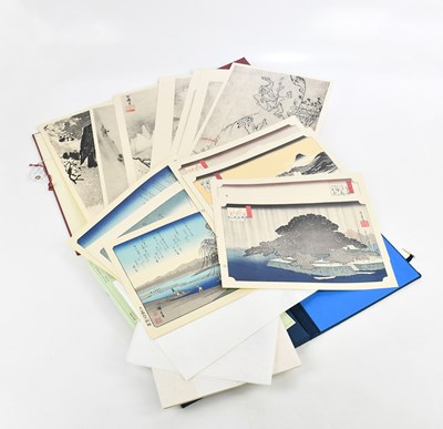 Lot 2850 - A set of thirty-two Japanese coloured prints,...