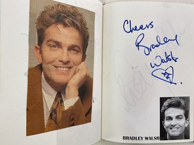 Lot 1597 - An autograph album with pages signed by bands,...