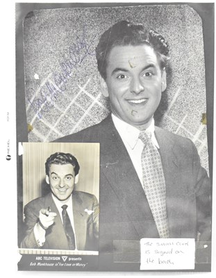 Lot 1815 - BOB MONKHOUSE; an early black and white page...