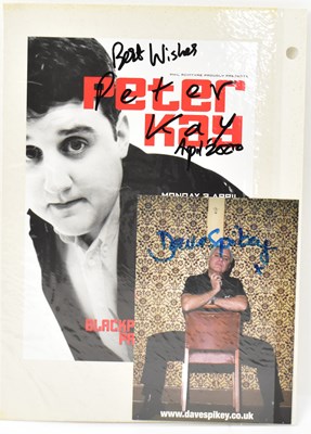 Lot 1832 - PETER KAY; an early souvenir programme front...