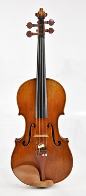 Lot 1544 - A full size German violin, Guarnerius copy,...