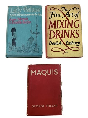 Lot 628 - DAVID A EMBURY; THE FINE ART OF MIXING DRINKS,...