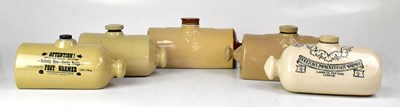 Lot 355 - Five stoneware hot water bottles, including...