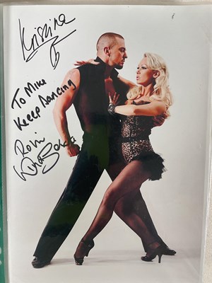 Lot 1601 - STRICTLY COME DANCING; a black lever arch file...