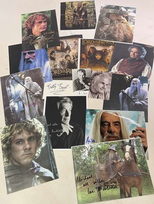 Lot 1578 - THE LORD OF THE RINGS; sixteen signed colour...
