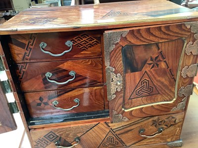 Lot 66 - An early 20th century Oriental inlaid...