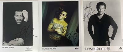 Lot 1781 - LIONEL RICHIE; two black and white and one...