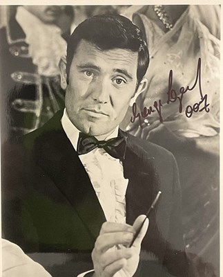 Lot 1782 - JAMES BOND; a black and white photo image from...