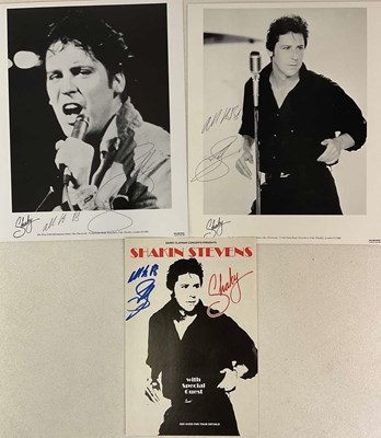 Lot 1760 - SHAKIN' STEVENS (SHAKY); two black and white...