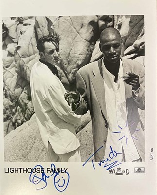 Lot 1764 - LIGHTHOUSE FAMILY; a black and white...
