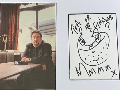 Lot 1743 - JOHNNY VEGAS; a colour photo image mounted on...