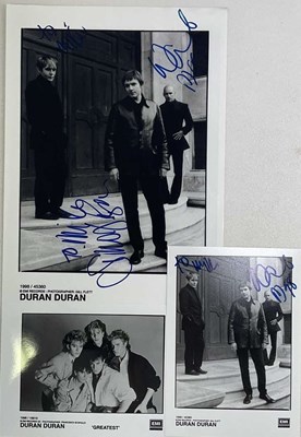Lot 1745 - DURAN DURAN; an A4 sized photo print signed by...