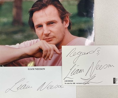 Lot 1754 - LIAM NEESON; a large unsigned photo image of...