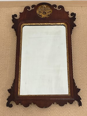 Lot 830 - A late 19th century mahogany fretwork wall...
