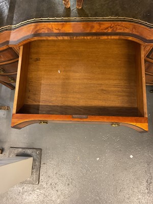 Lot 9 - An Edwardian inlaid seven drawer knee-hole...