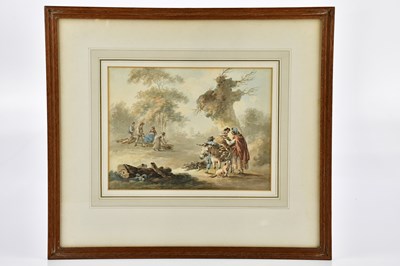 Lot 1548 - PETER LA CAVE (1769-1811); watercolour, 'The...